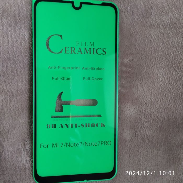 Керамическое стекло Redmi Note7, 7 Pro