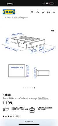 Łóżko ikea komplet