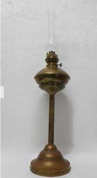 Stara piękna duża mosiężna lampa naftowa Kosmos Brenner 76 cm