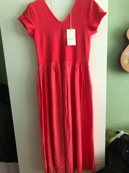 Платье летнее кораллово цвета