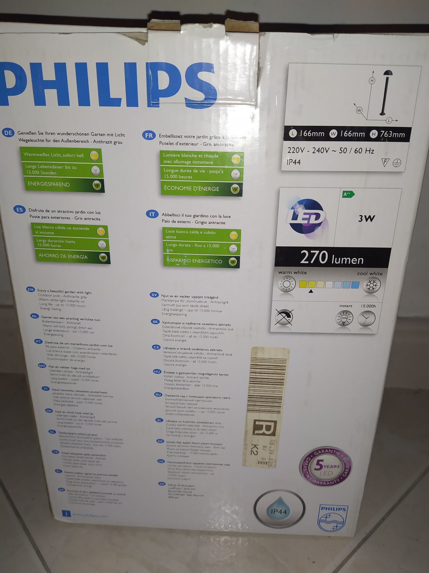 Coluna led Philips novo