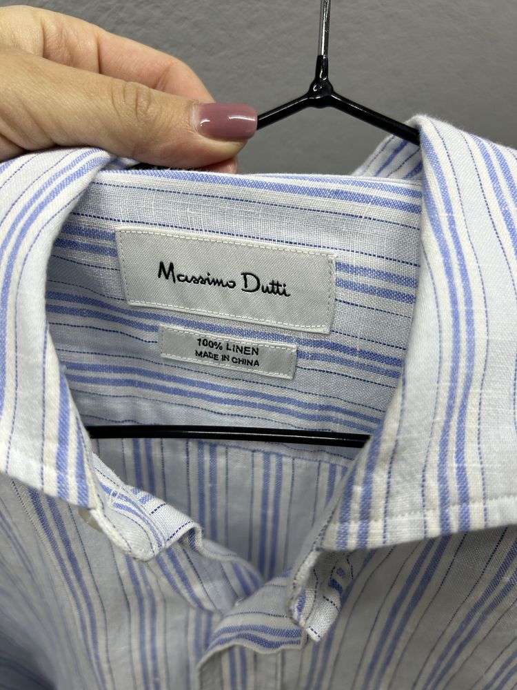 Сорочка Massimo Dutti S льон чоловічі рубашка