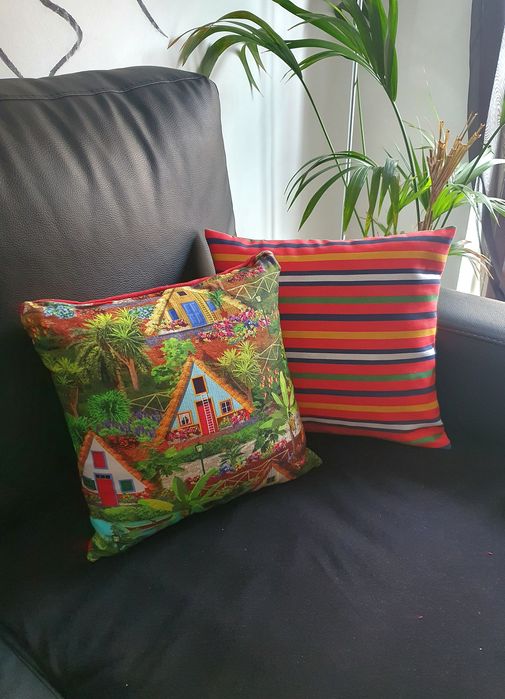 Capa almofada padrão madeirense