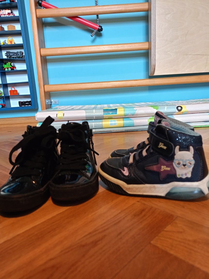 zestaw - 2 pary butów świecące GEOX trzewiki / sneakersy