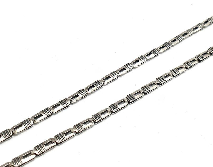 Bardzo Ciekawy Srebrny Łańcuszek 8,13 G 925