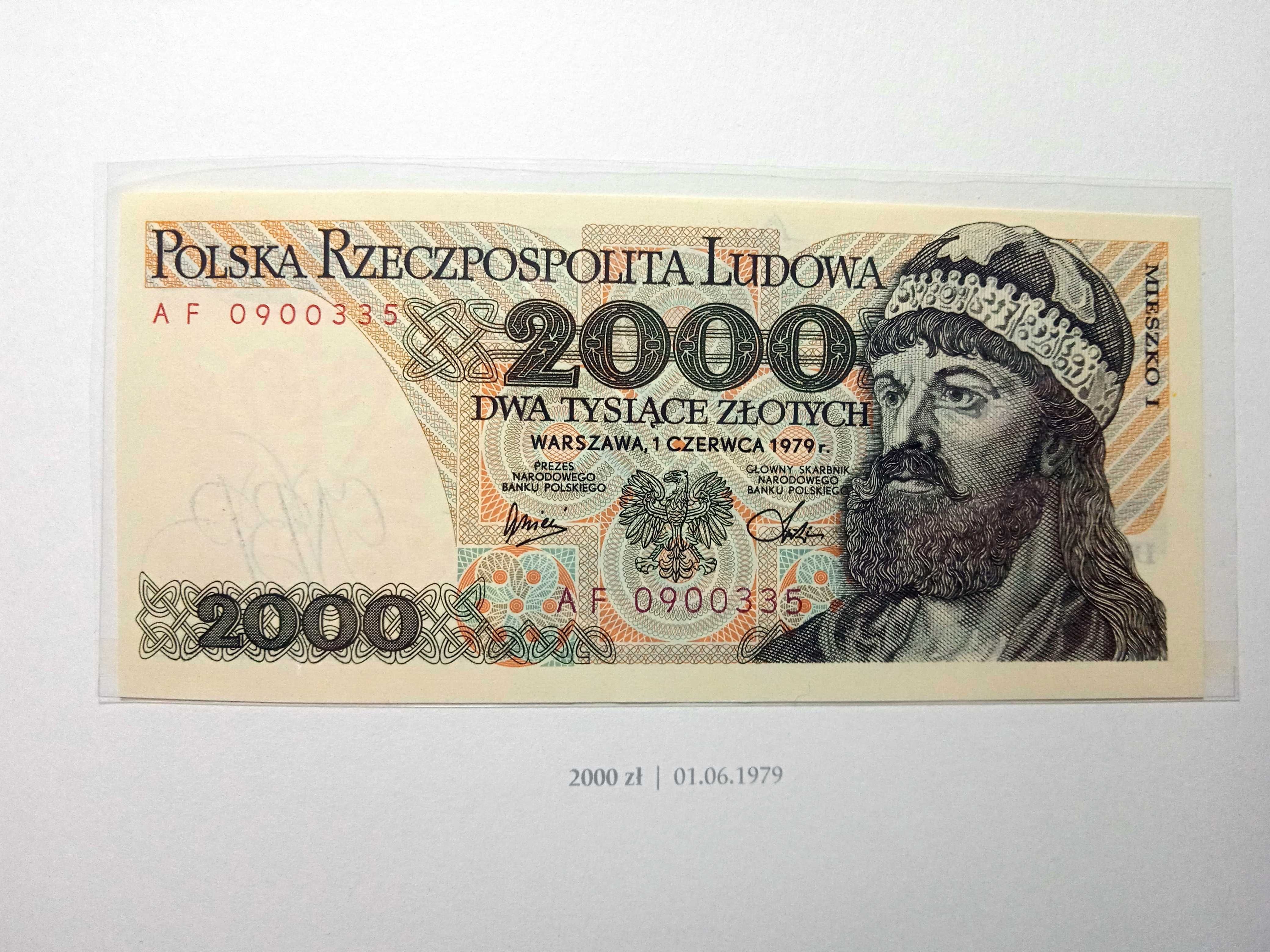 2000 zł 1979 - AF - st.1 UNC