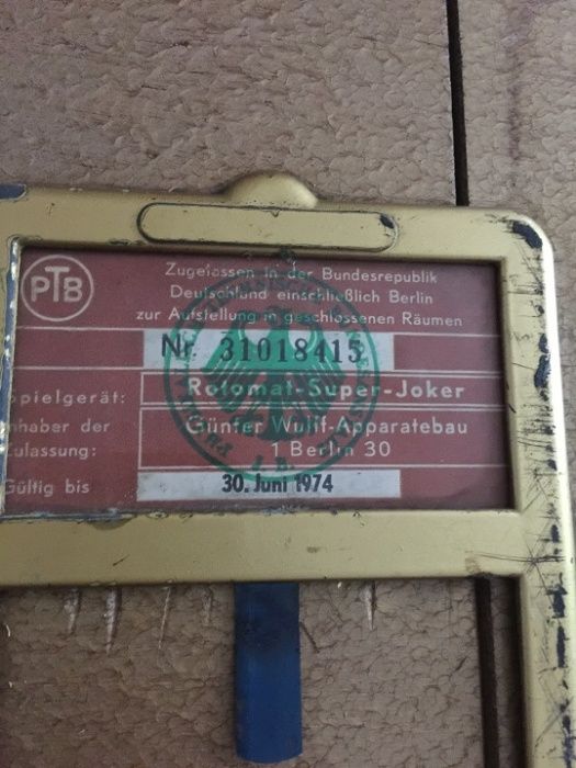 Zabytkowy Rotomat Super Joker, automat .