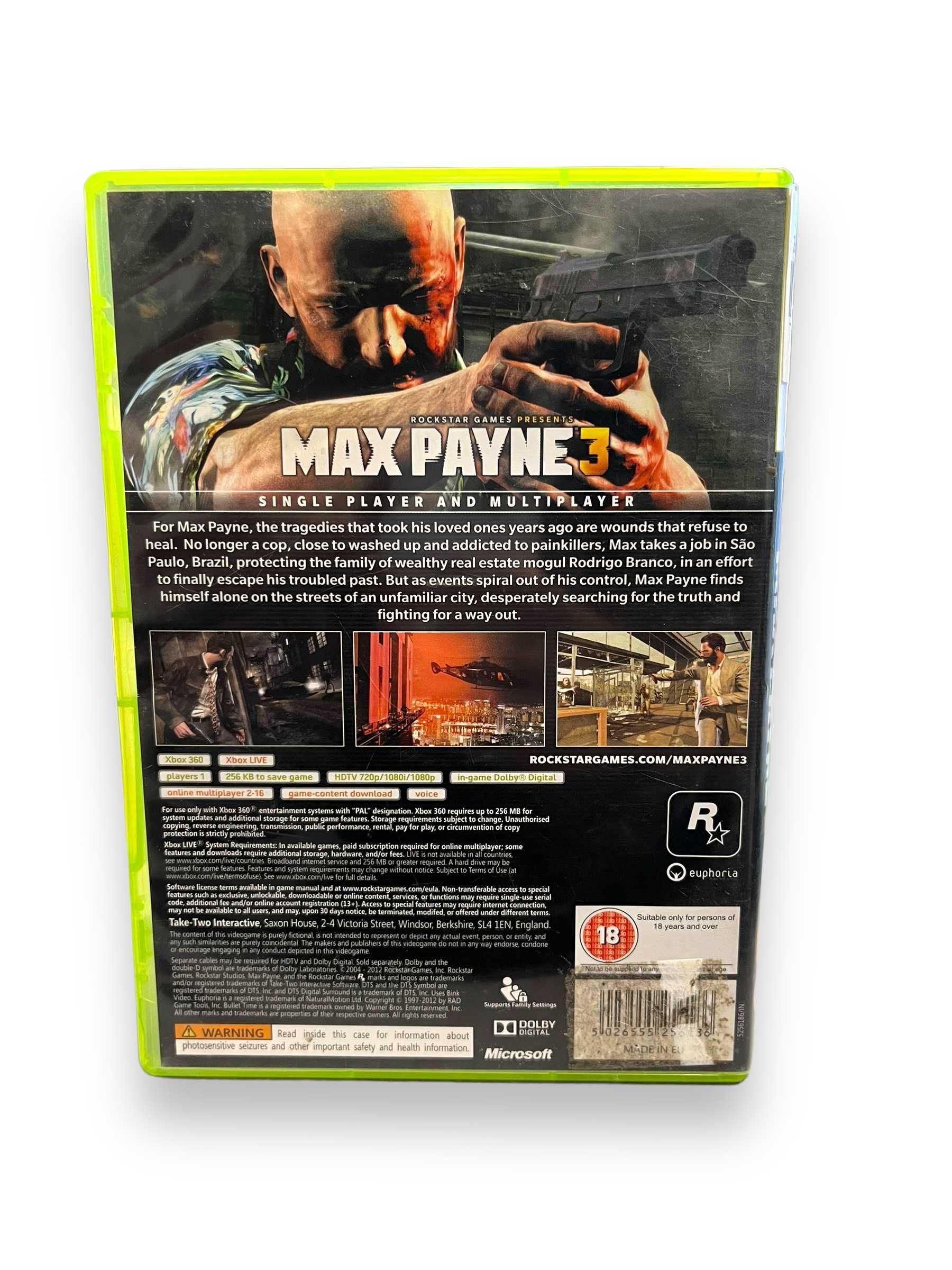 Gra Max Payne 3 na konsolę Xbox 360