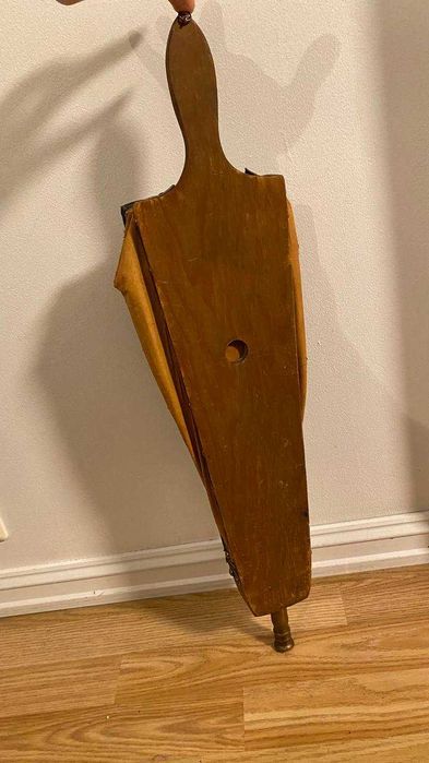 Меха скандинавская для камина дерево и латунь