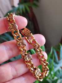 Pulseira vintage leopardos