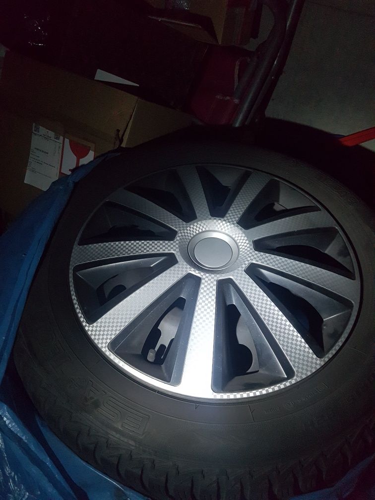 Felgi stalowe 16+kołpaki+opony zimowe 205/60R16