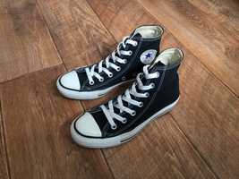 Кеды Converse Конверс Конверсы Высокие Чёрные 36,5 р