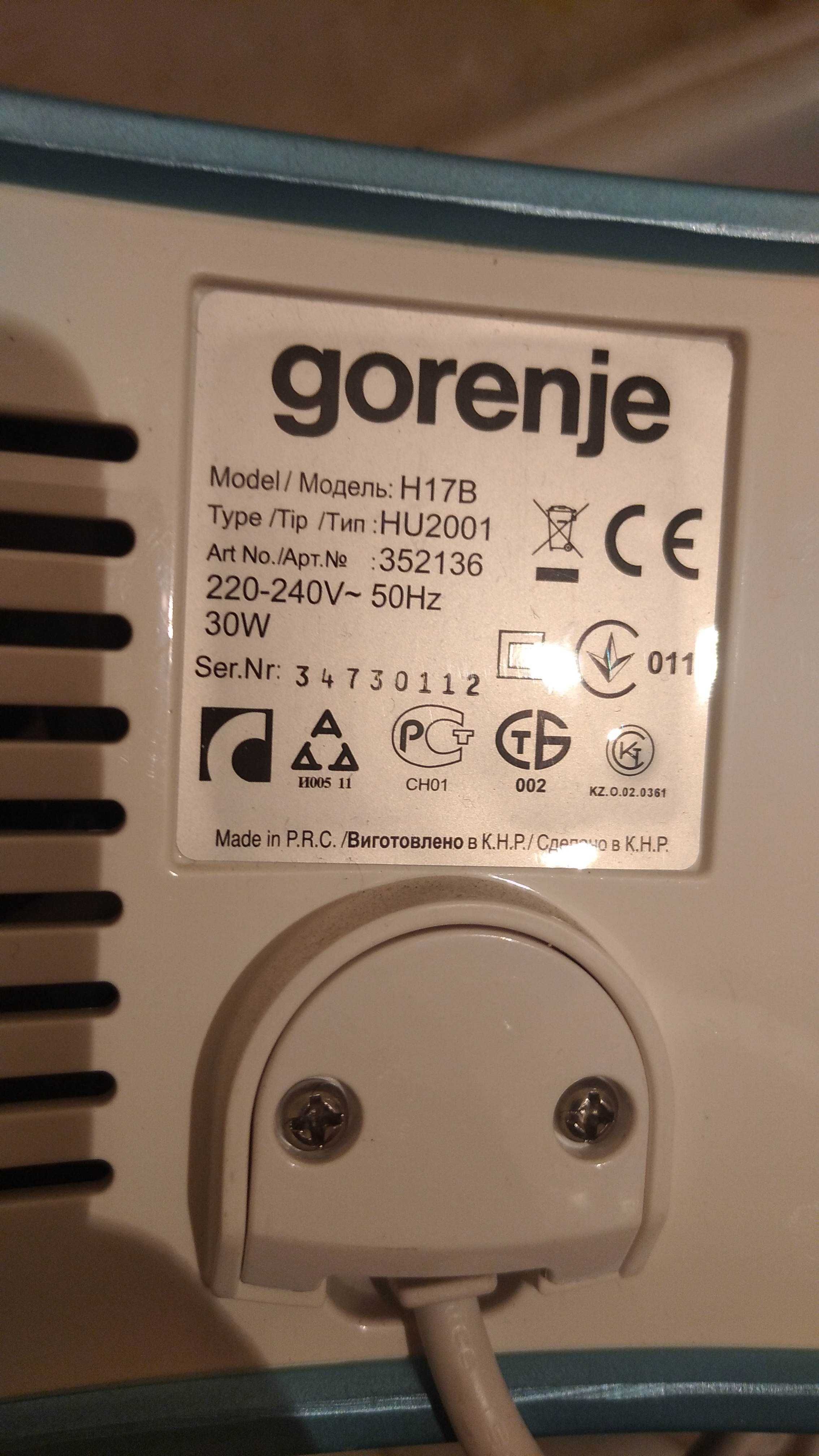 Продам увлажнитель воздуха GORENJE под ремонт !