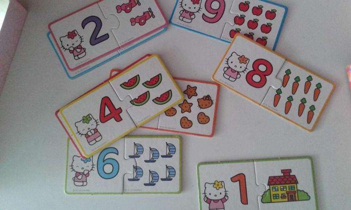 Puzzle educativo "Números" da Hello Kitty