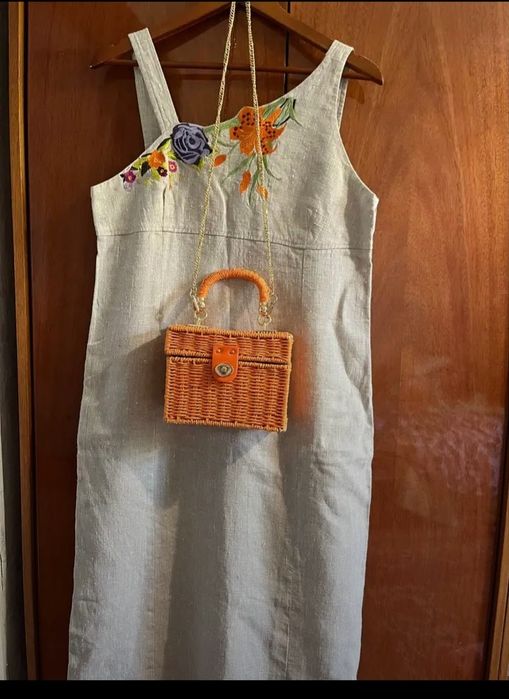 Сукня плаття 100% льон 14 розмір м-л