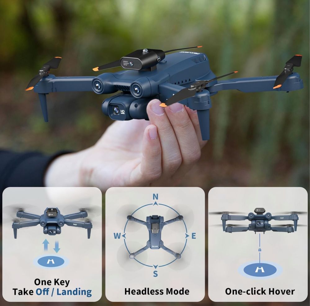 Dron F407 z kamerą 4K HD, WiFi FPV