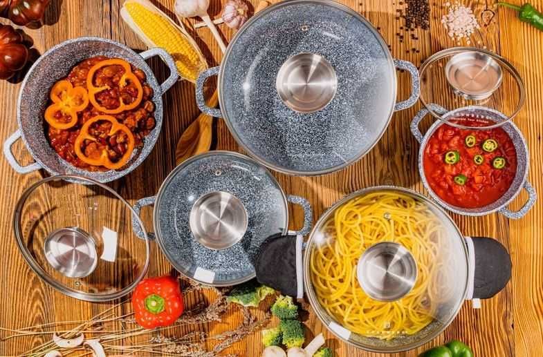 Garnki marmurkowe Klonberg / Zilner 5szt