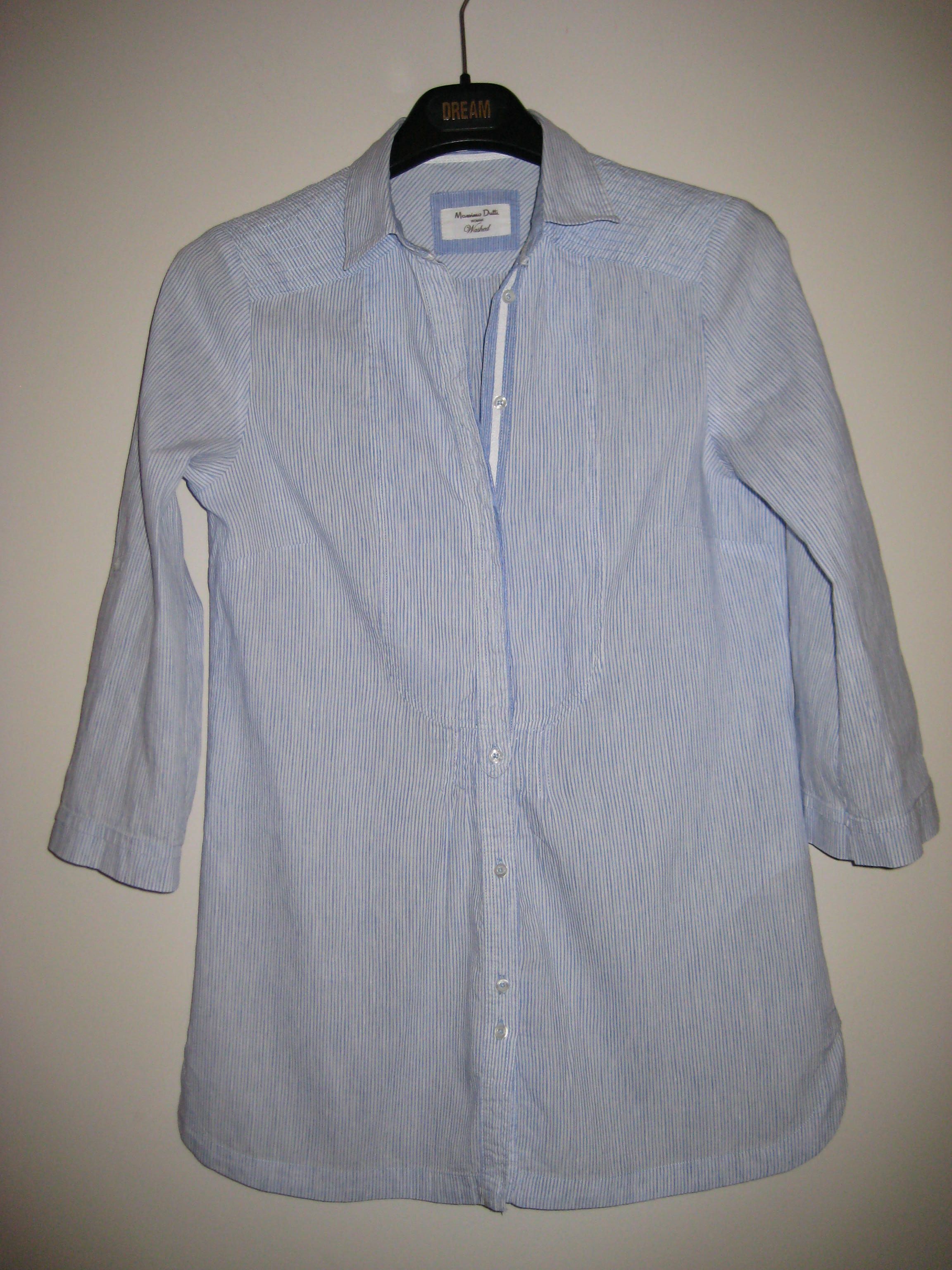 Camisa linho Massimo Dutti