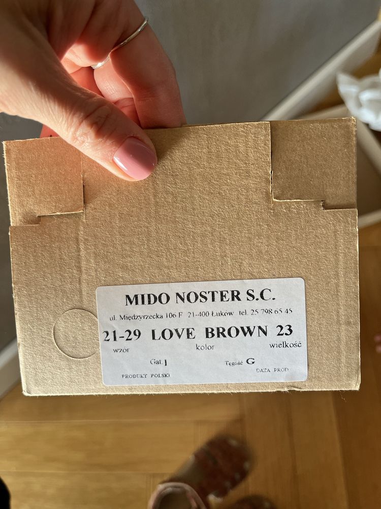 Sandałki dziewczęce Mido rozmiar 23