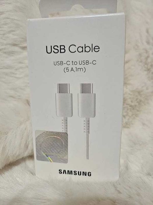 Nowy Kabel Samsung USB-C 1m 5A (Biały)