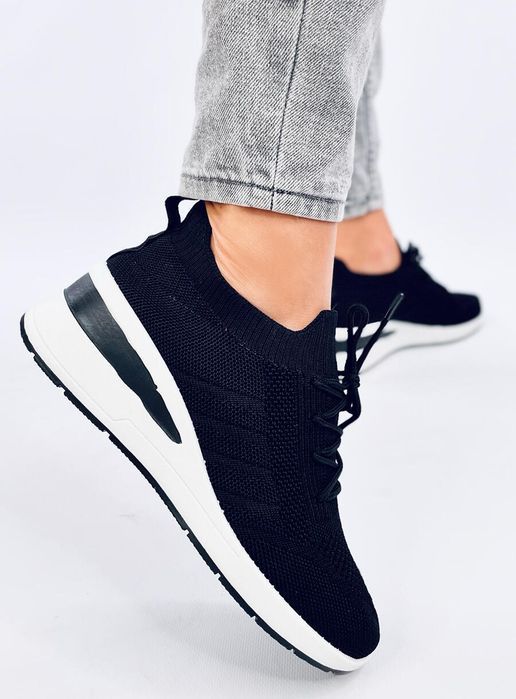 Buty Sportowe Na Ukrytym Koturnie Croft Black