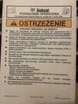 Podręcznik operatora/instrukcja BOBCAT koparka kompaktowa