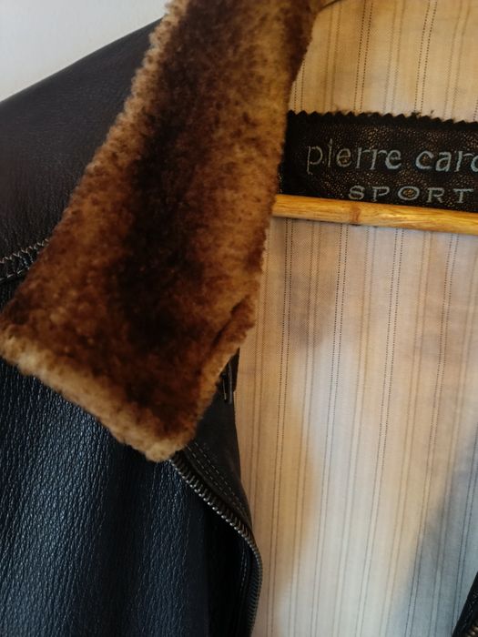 Casaco em pele Pierre Cardin - estado Impecável