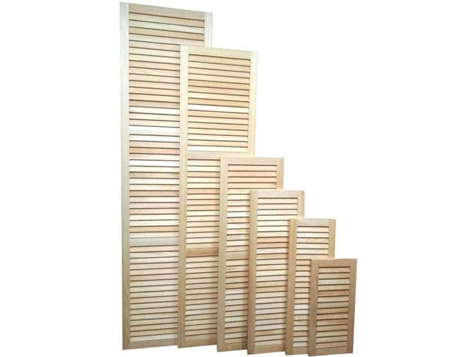 Жалюзійні дверцята з натурального дерева, меблеві фасади жалюзійні