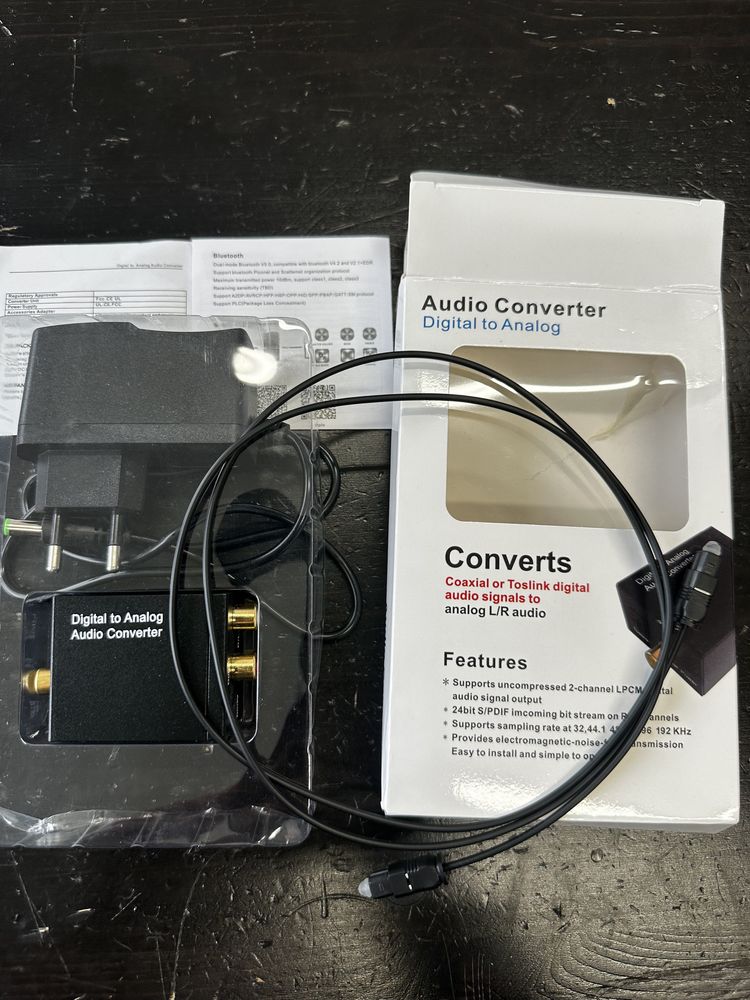 Audio konwerter DAC  cyfrowy na analogowy