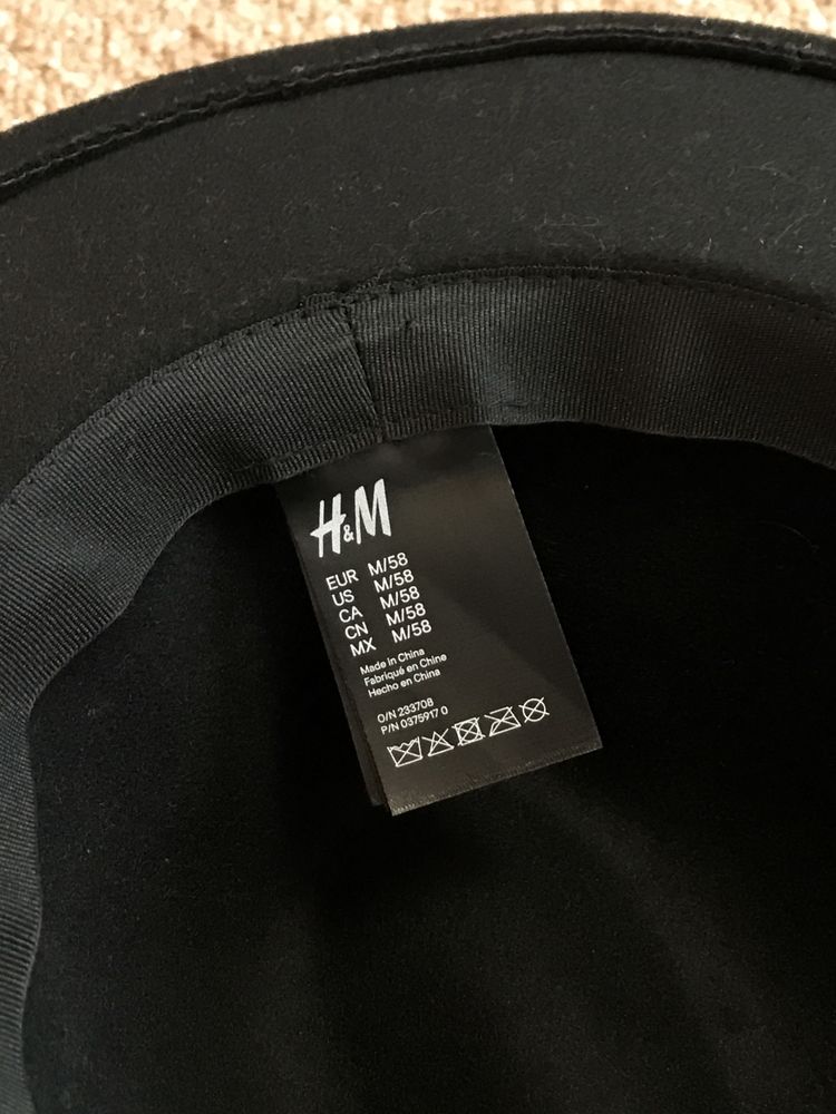 Чорний фетровий капелюх H&M