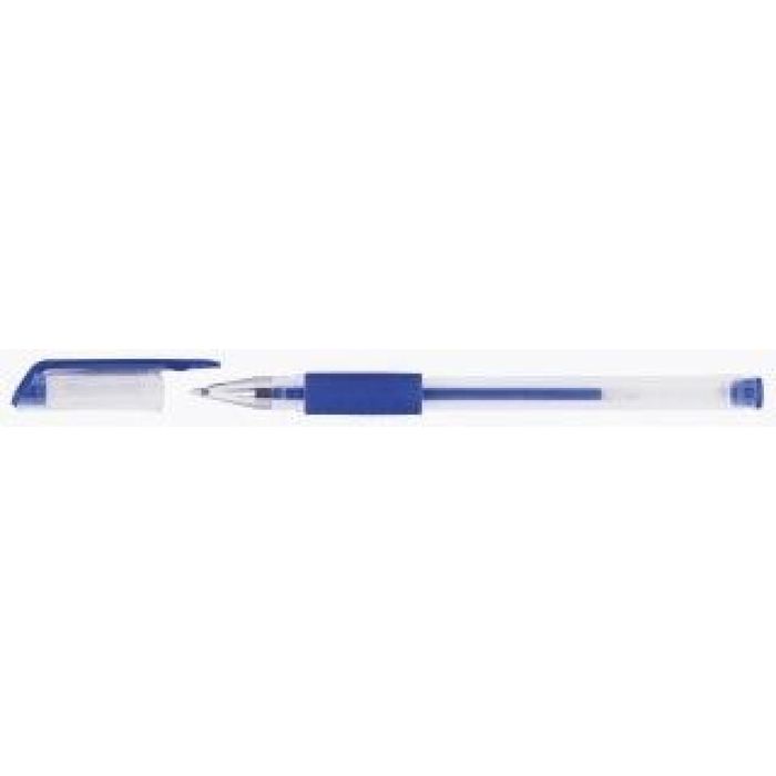 Długopis żelowy 0,5mm niebieski (50szt) Office pudełko,159x84 mm