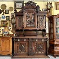 Старинный антикварный шкаф буфет мебель из Голландии