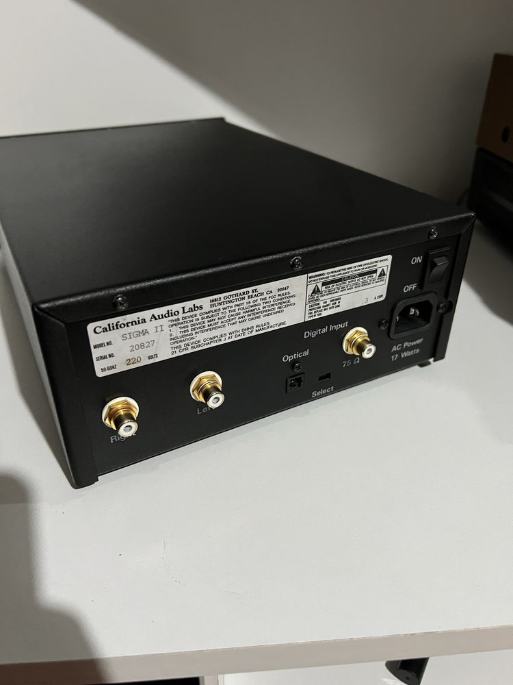Dac Lampowy California Audio Labs Sigma 2