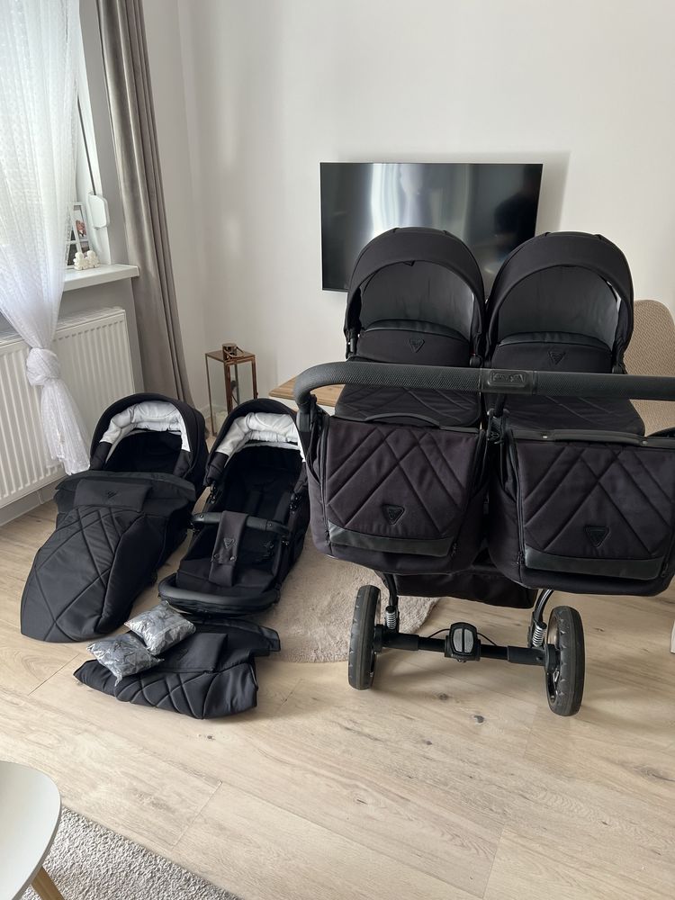 Wózek bliźniaczy JUNAMA DUO V3