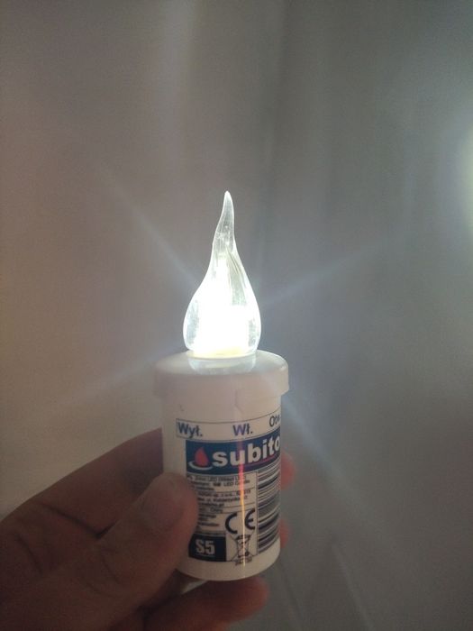 Wkłady LED znicz z bateriami