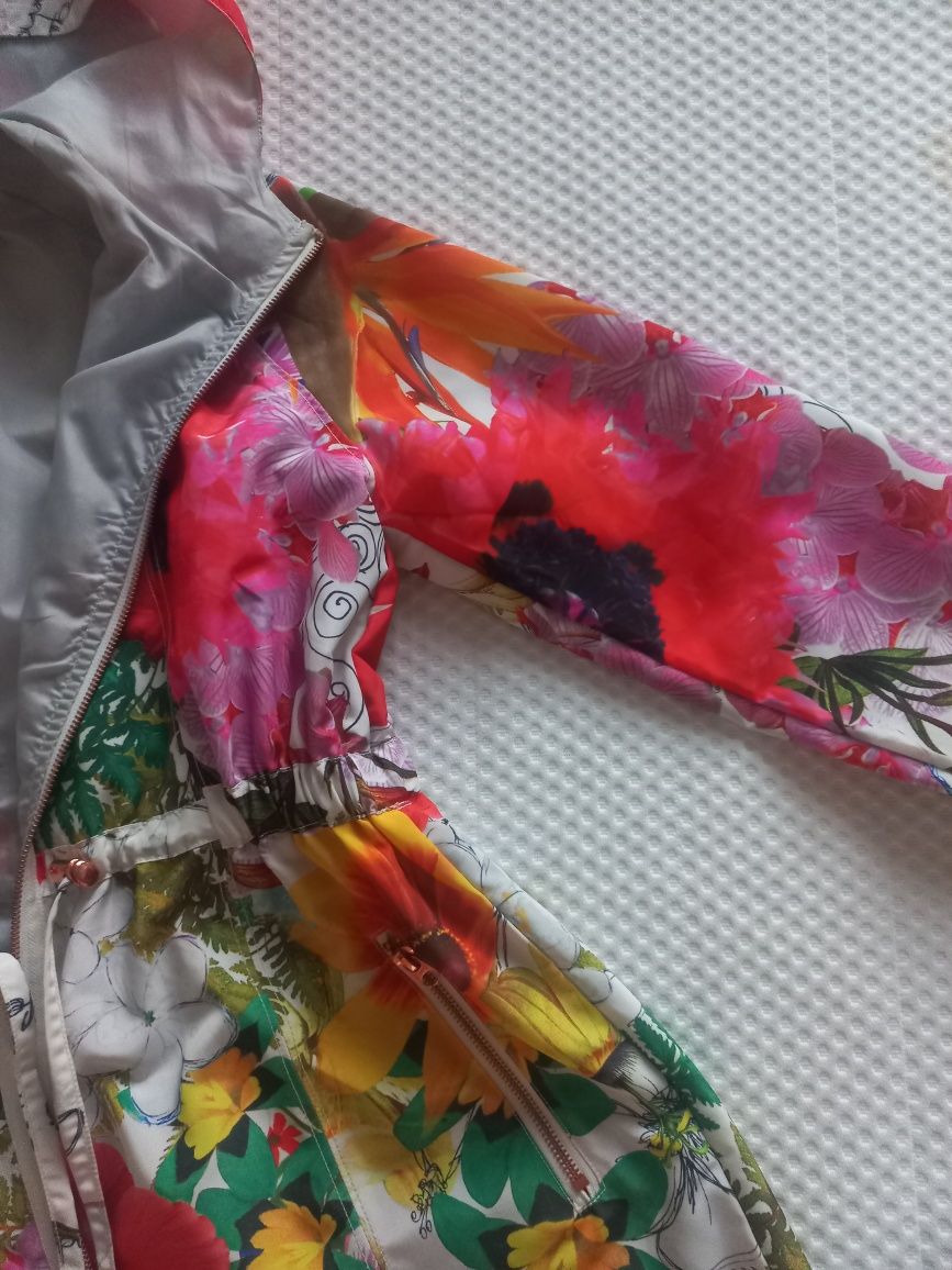 Desigual kolorowa parka jak nowa 40