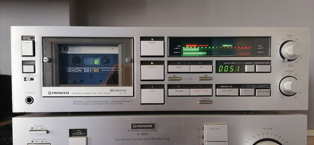 PIONEER CT-A7 stereo cassette deck Кассетная дека.