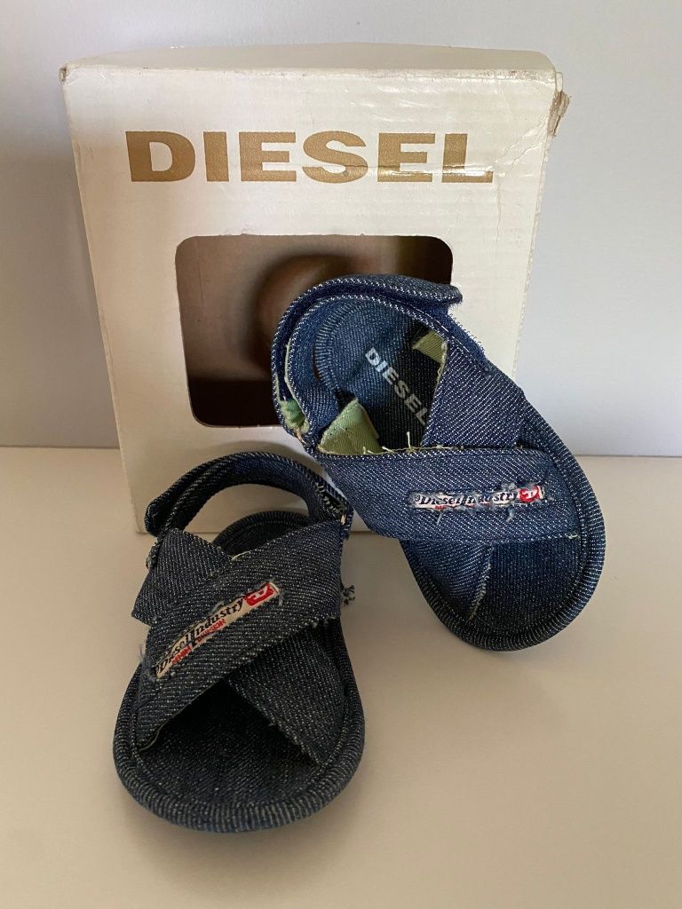 Sandały Sandałki dziecięce Diesel 19, 12cm wkładka Jeans