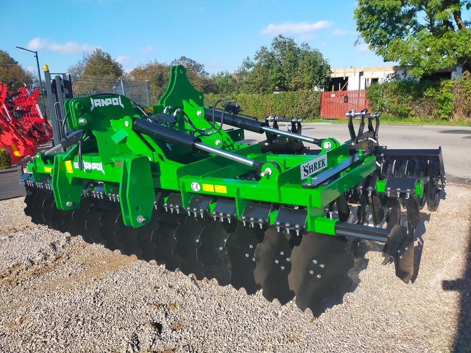 brona talerzowa hydrauliczna JANPOL SHREK 5m/4m 560 talerz daszek 600