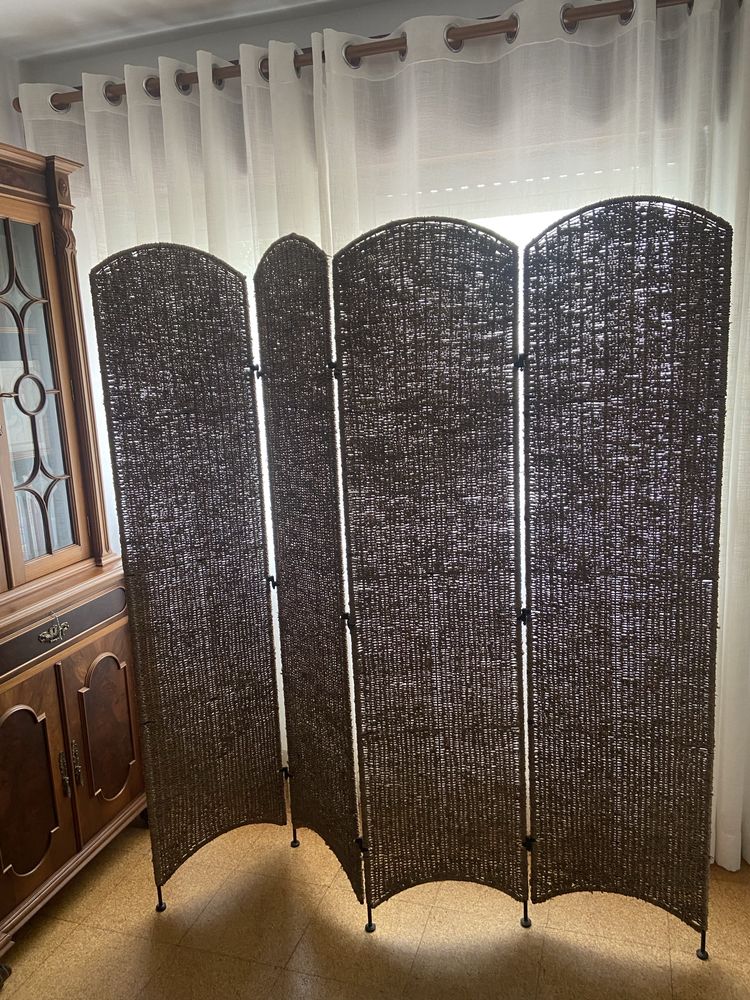 Biombo Palhinha Verga Rattan
