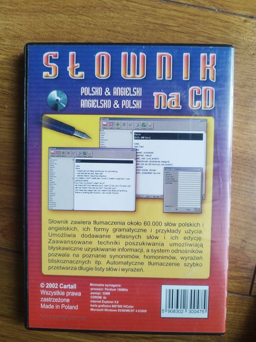 Słownik polsko-angielski na CD
