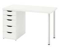 IKEA Biurko Lagkapten Alex Białe
