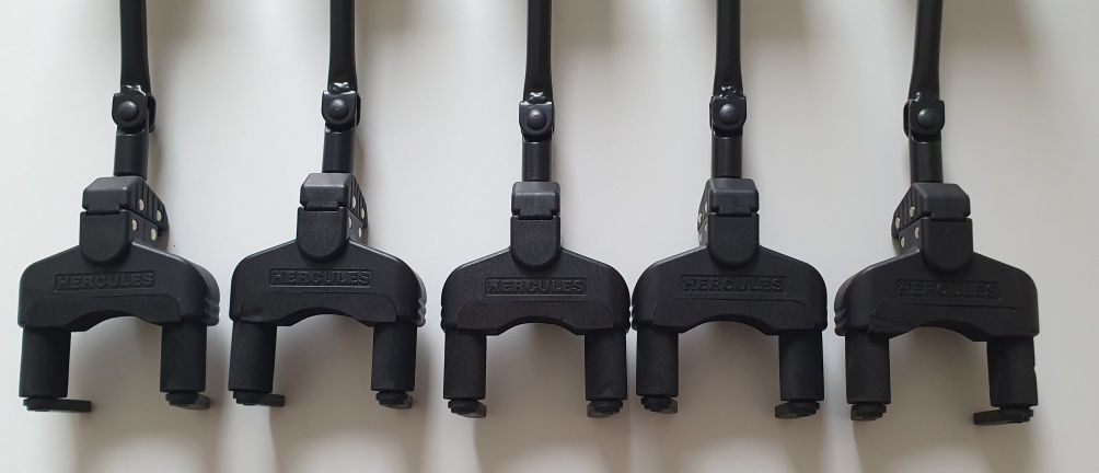 5x Hercules GSP40SB uchwyt wieszak ścienny na gitarę