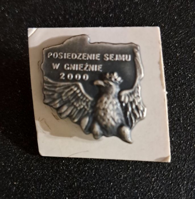 Pamiątkowa odznaka przypinka znaczek z okazji posiedzenia Sejmu