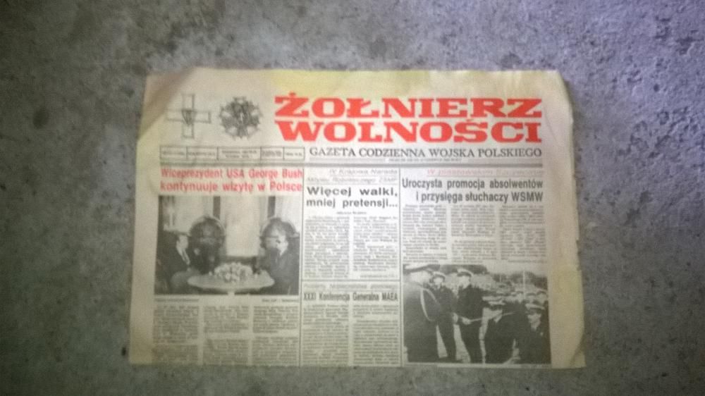 stara gazeta Zolnierz Wolnosci 87r