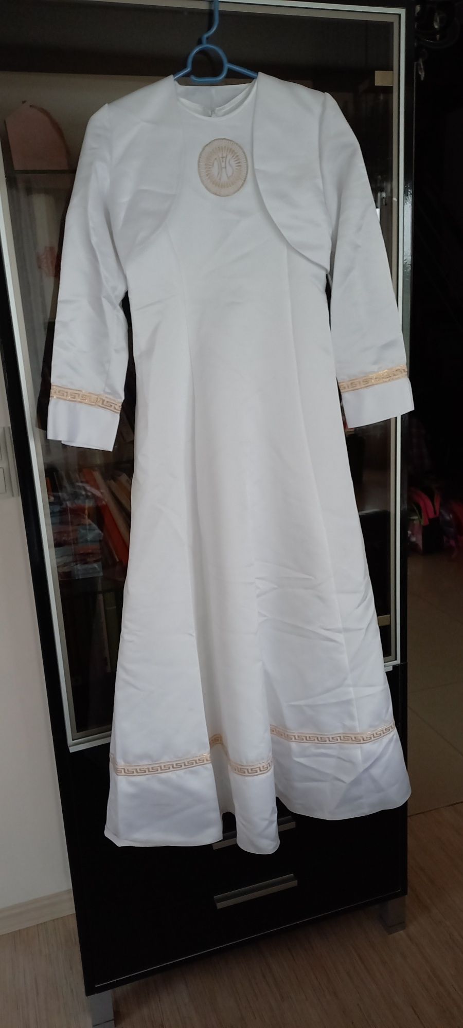 Sukienka komunijna na komunię suknia bolerko biała do komunii komunię