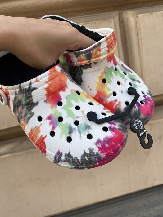 Крокси утеплені Crocs Оригінал Clasdic lined tie нові резинові тапки