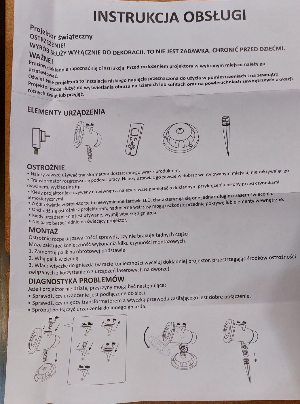 Projektor świąteczny LED zew. i wew.