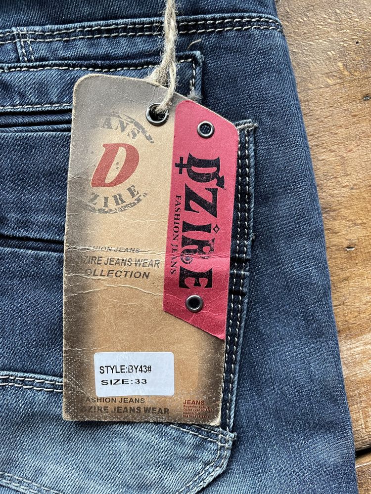 Spodnie Jeansowe granatowe Dzire Fashion Jeans 33