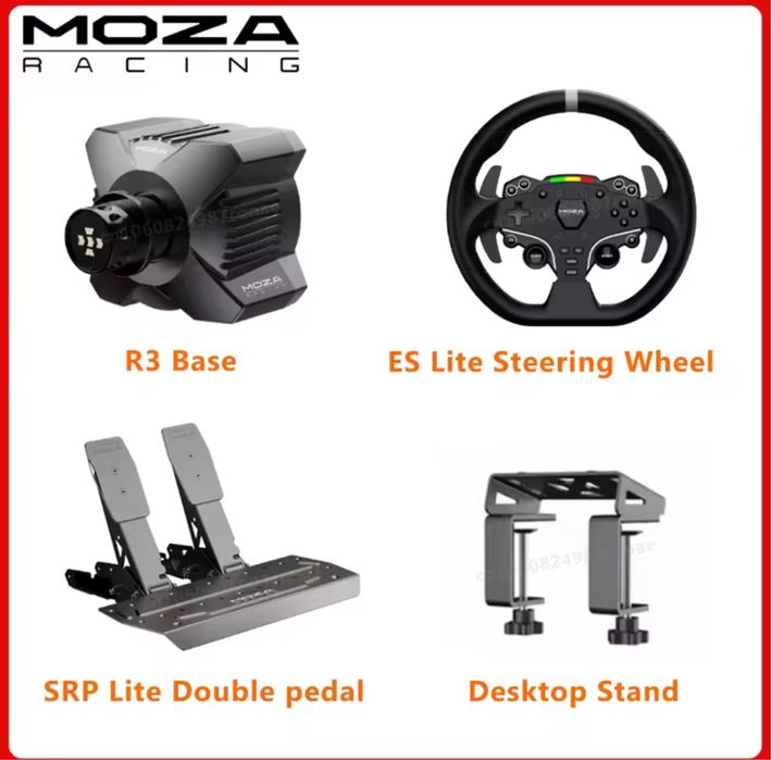 Direct drive Ігрове кермо Moza r3 bundle FOR PC